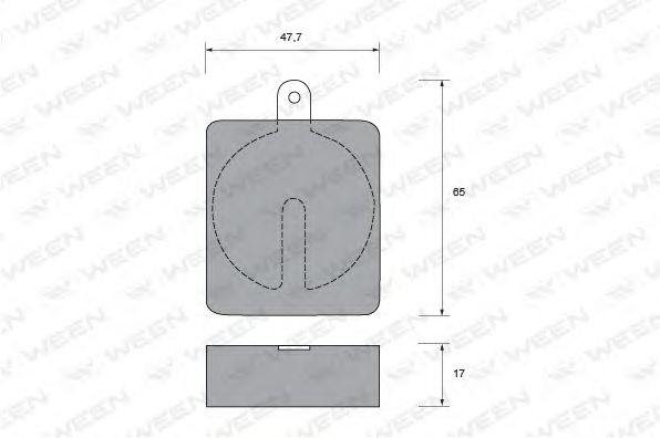 Комплект тормозных колодок, дисковый тормоз 151-1402