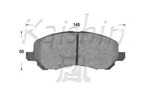 Комплект тормозных колодок, дисковый тормоз FK6108