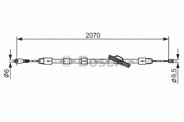 Cable, parking brake 1 987 477 700