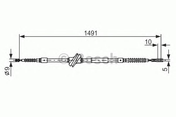 Cable, parking brake 1 987 477 708