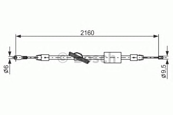 Cable, parking brake 1 987 477 848