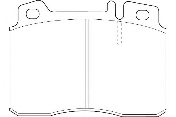 Комплект тормозных колодок, дисковый тормоз WBP21153A