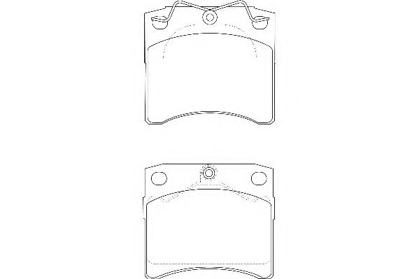 Комплект тормозных колодок, дисковый тормоз WBP20652A