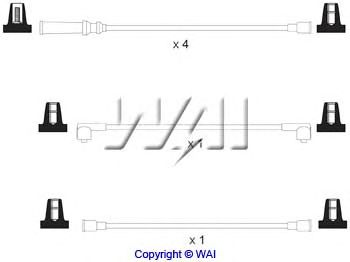 Комплект проводов зажигания ISL081
