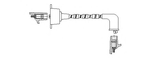Провод зажигания 6A52H58