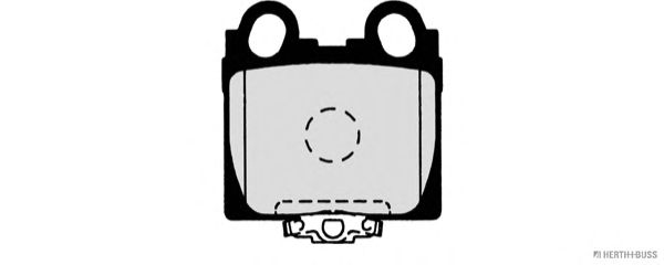 Комплект тормозных колодок, дисковый тормоз J3612017