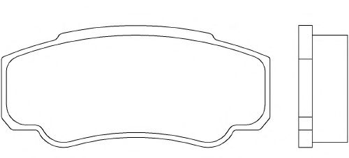 Комплект тормозных колодок, дисковый тормоз P 23 093