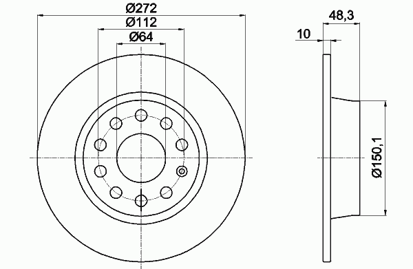 Тормозной диск MDC2205