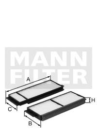 Filter, innendørsluft CU 26 008-2