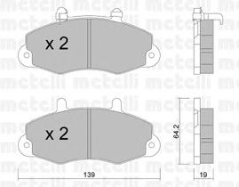 Brake Pad Set, disc brake 22-0194-1