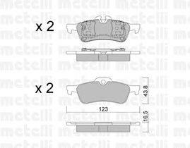 Brake Pad Set, disc brake 22-0556-0