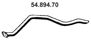 Труба выхлопного газа 54.894.70