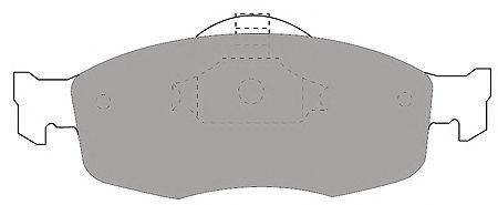 Комплект тормозных колодок, дисковый тормоз 6368