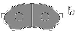 Комплект тормозных колодок, дисковый тормоз 6333