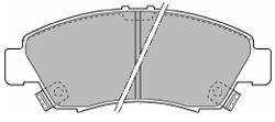 Комплект тормозных колодок, дисковый тормоз 6408