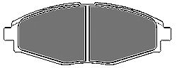 Комплект тормозных колодок, дисковый тормоз 6486