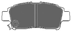 Комплект тормозных колодок, дисковый тормоз 6525