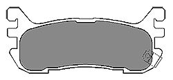 Комплект тормозных колодок, дисковый тормоз 6589