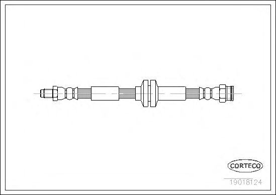 Tubo flexible de frenos 19018124