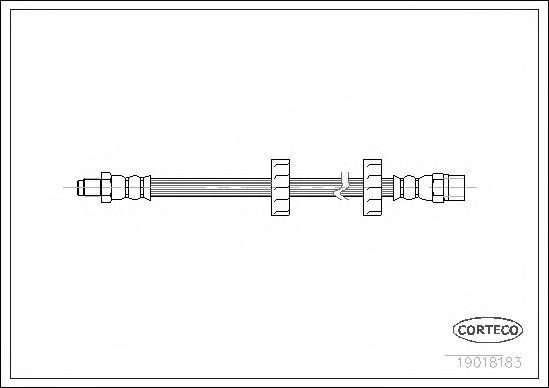 Tubo flexible de frenos 19018183