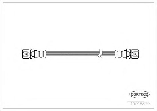 Tubo flexível de travão 19018879