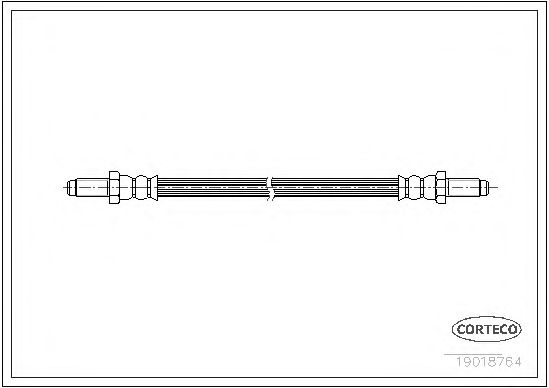 Tubo flexível de travão 19018764
