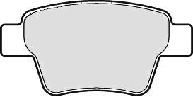 Комплект тормозных колодок, дисковый тормоз BP1675