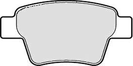 Комплект тормозных колодок, дисковый тормоз BP1676