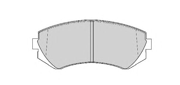 Комплект тормозных колодок, дисковый тормоз FD6769A
