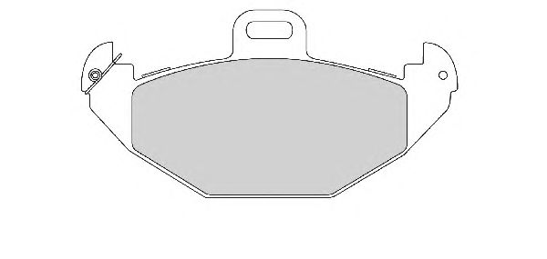 Комплект тормозных колодок, дисковый тормоз FD6776A