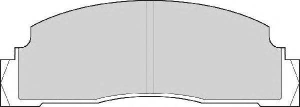 Комплект тормозных колодок, дисковый тормоз FD688A