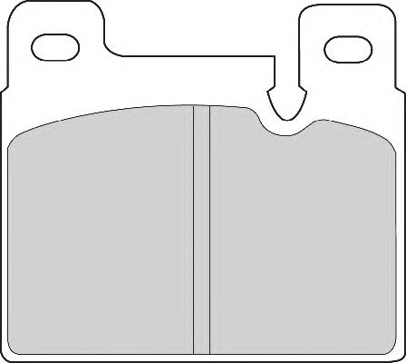 Комплект тормозных колодок, дисковый тормоз FD6557A