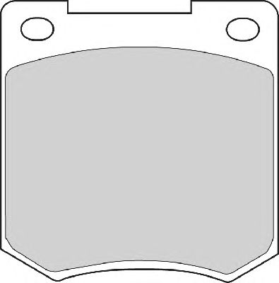 Комплект тормозных колодок, дисковый тормоз FD257A