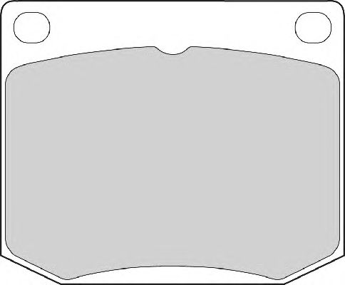 Комплект тормозных колодок, дисковый тормоз FD4027A