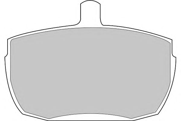 Комплект тормозных колодок, дисковый тормоз FD578V