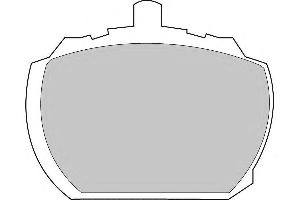 Комплект тормозных колодок, дисковый тормоз FD571N