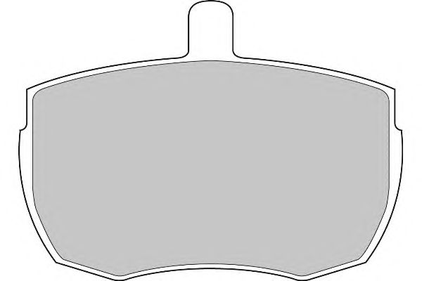 Комплект тормозных колодок, дисковый тормоз FD6885V