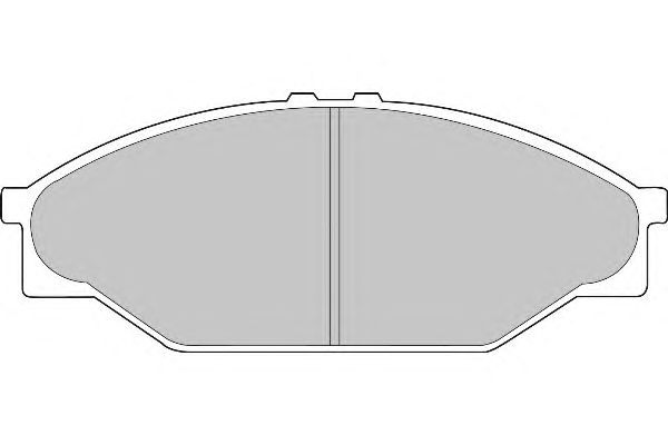 Комплект тормозных колодок, дисковый тормоз FD6823A