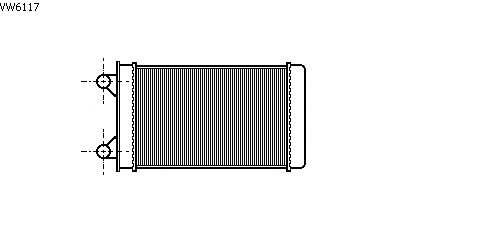 Heat Exchanger, interior heating VW6117