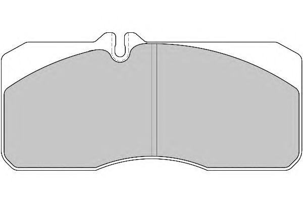 Комплект тормозных колодок, дисковый тормоз DCV987