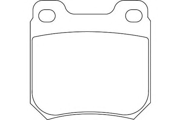 Комплект тормозных колодок, дисковый тормоз DBP251117