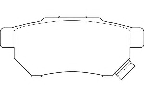 Комплект тормозных колодок, дисковый тормоз DBP260621