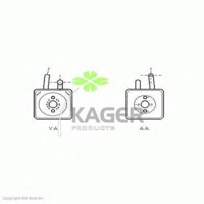 Oil Cooler, engine oil 31-3726