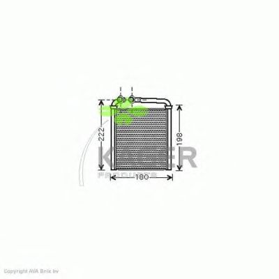 Heat Exchanger, interior heating 32-0416