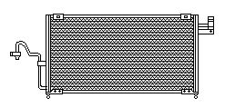 Condenser, air conditioning 716M28