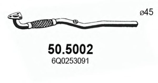 Exhaust Pipe 50.5002