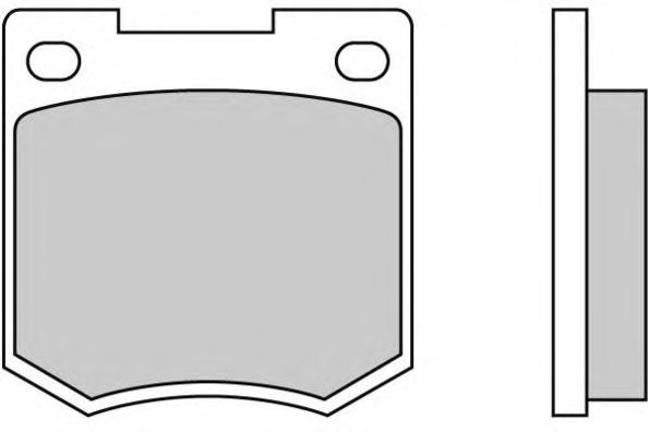 Комплект тормозных колодок, дисковый тормоз 12-0020