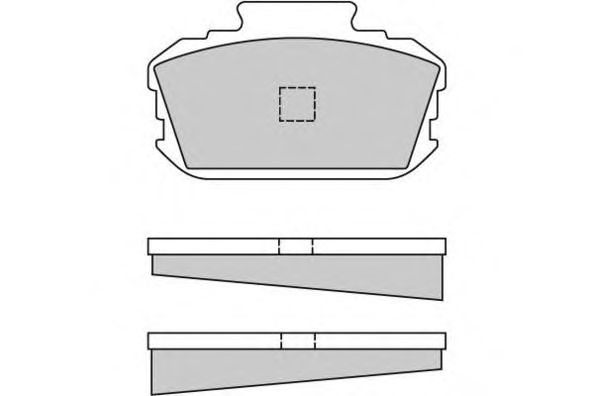 Комплект тормозных колодок, дисковый тормоз 12-0048