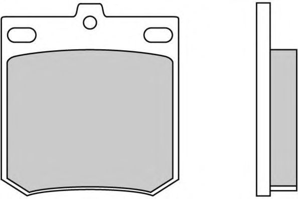 Комплект тормозных колодок, дисковый тормоз 12-0049