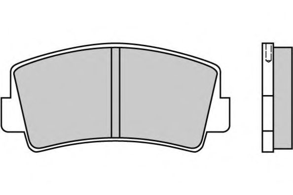 Комплект тормозных колодок, дисковый тормоз 12-0075